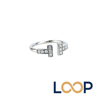Tiffany Ring T K18 Wg750 2.4G #7 676499 13 )/Top 1.8 0.5Cm/ 0.1 Ab