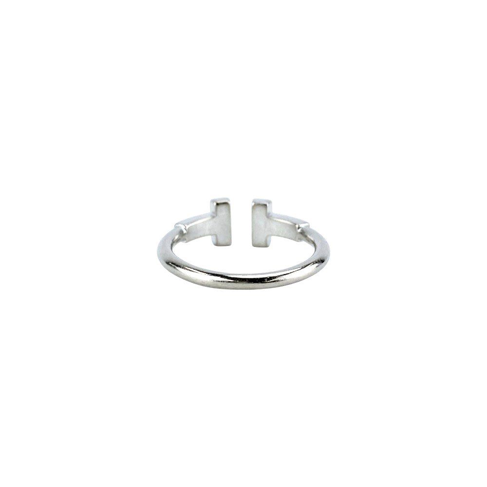 Tiffany Ring T K18 Wg750 2.4G #7 676499 13 )/Top 1.8 0.5Cm/ 0.1 Ab