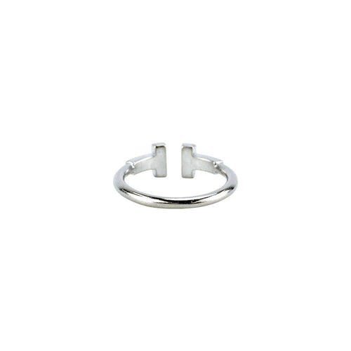 Tiffany Ring T K18 Wg750 2.4G #7 676499 13 )/Top 1.8 0.5Cm/ 0.1 Ab