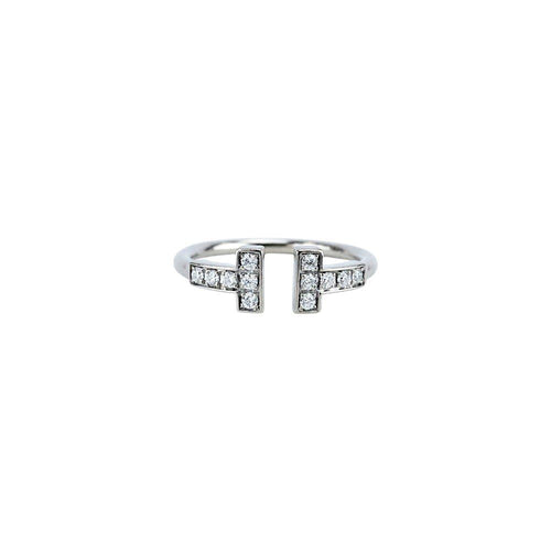 Tiffany Ring T K18 Wg750 2.4G #7 676499 13 )/Top 1.8 0.5Cm/ 0.1 Ab