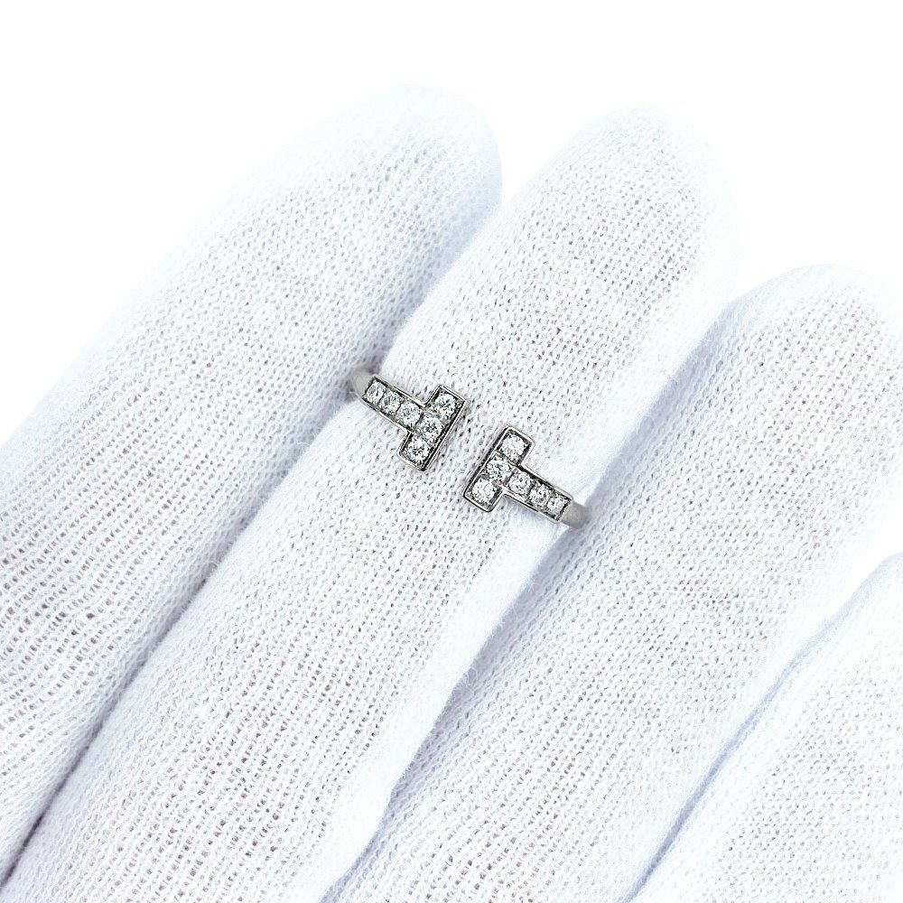 Tiffany Ring T K18 Wg750 2.4G #7 676499 13 )/Top 1.8 0.5Cm/ 0.1 Ab