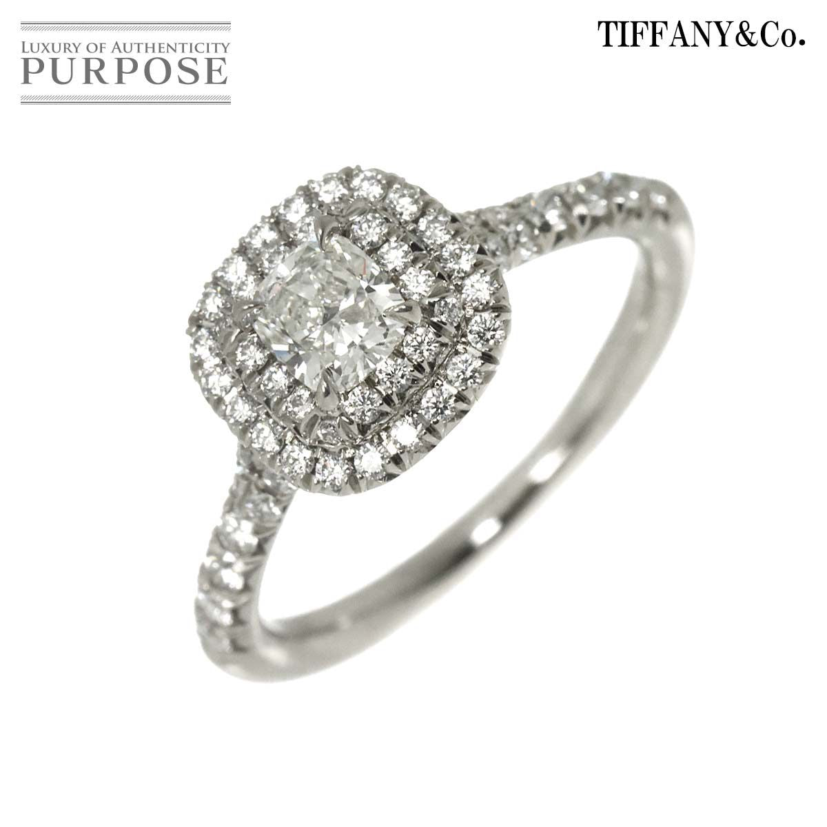 Tiffany Ring Tiffany&Co. 0.31Ct H/Vs1/3Ex 7.5 Pt Diamond 90328216