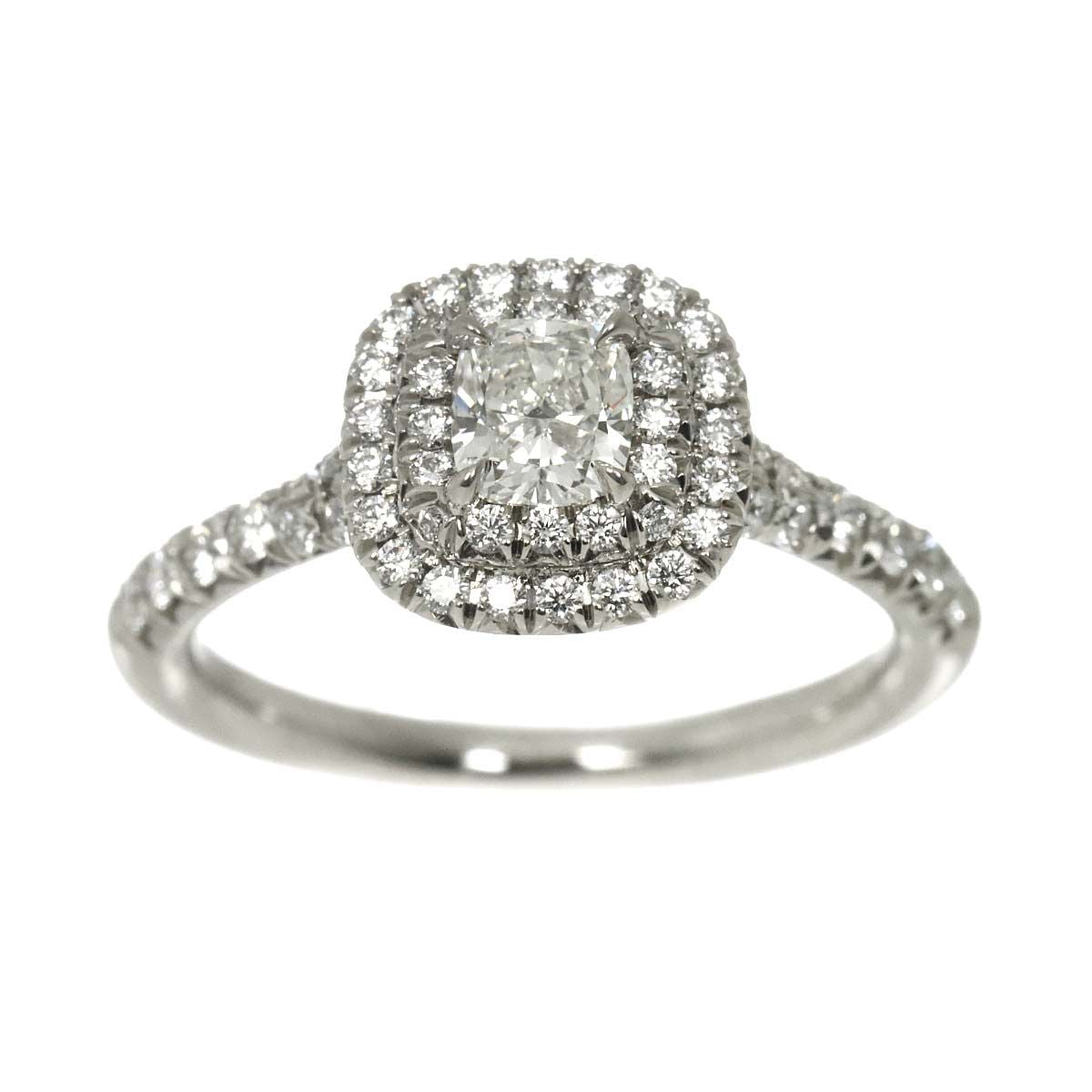Tiffany Ring Tiffany&Co. 0.31Ct H/Vs1/3Ex 7.5 Pt Diamond 90328216