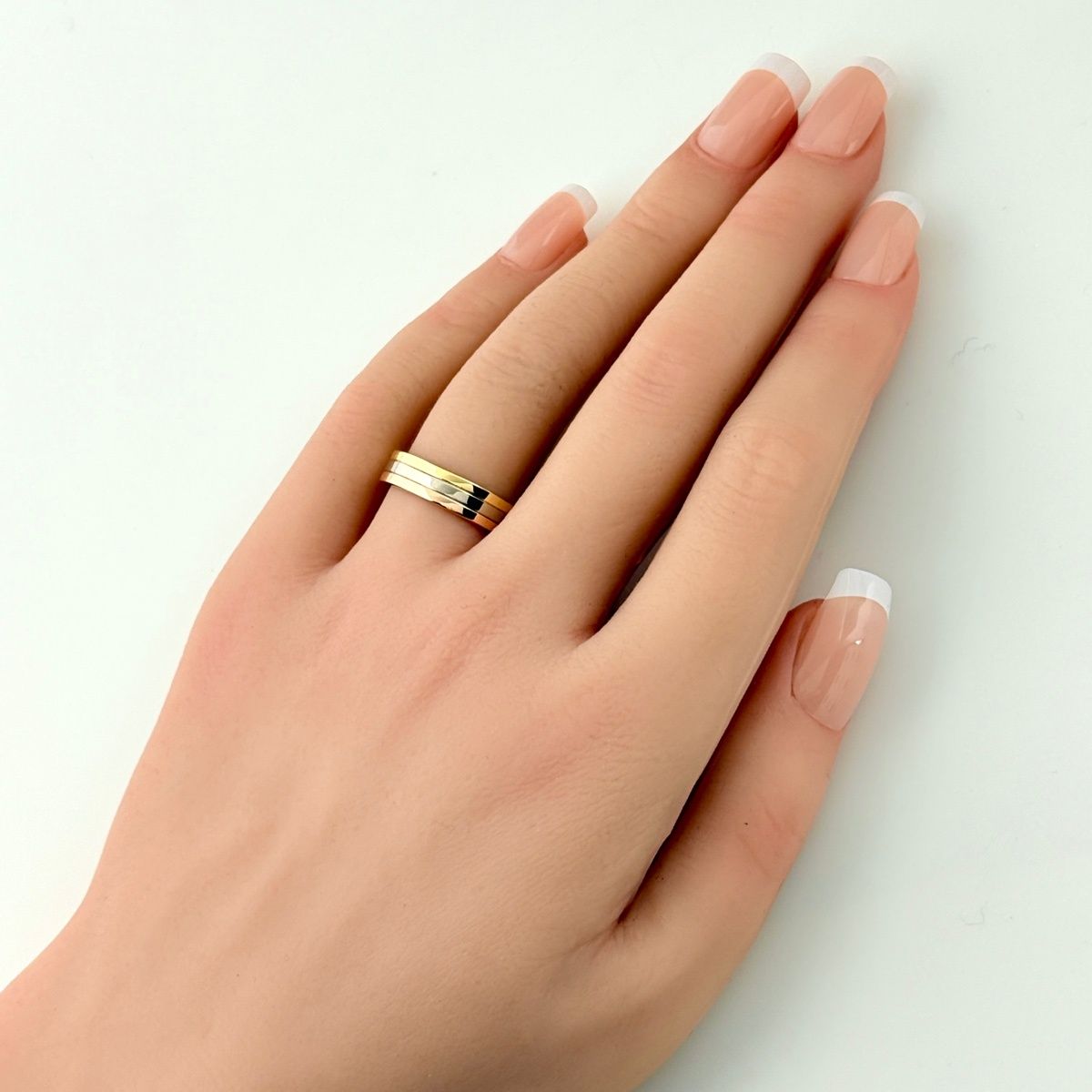 Cartier Ring Yg Pg Wg 13.5 750