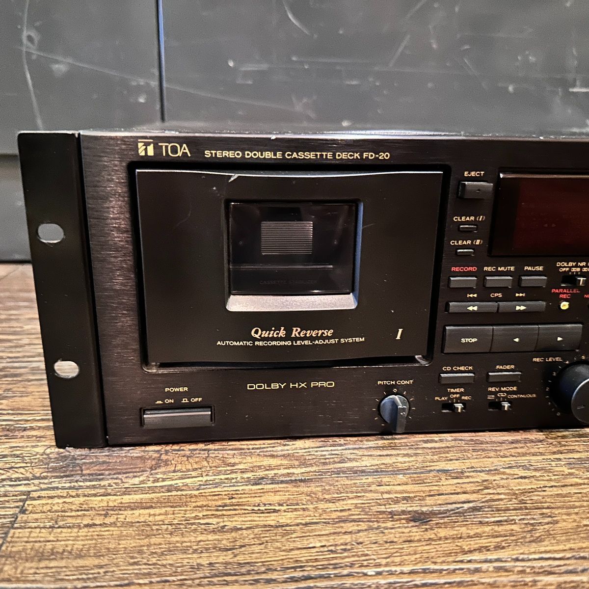 Toa [Audio] Others Fd-20 Stereo Double Cassette Deck Dolby B/C Nr Black