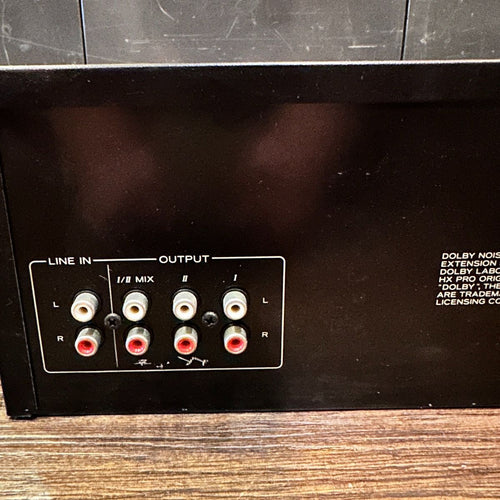 Toa [Audio] Others Fd-20 Stereo Double Cassette Deck Dolby B/C Nr Black