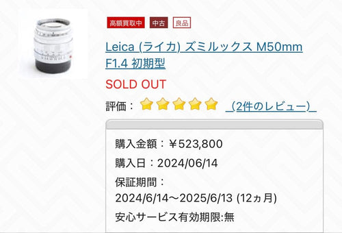 Leica Prime Lenses Summilux F1.4