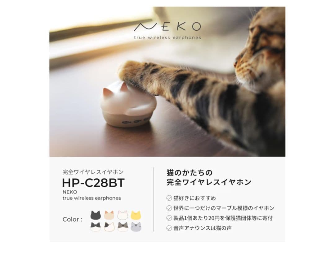 Radius Wireless Earphones Neko True