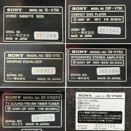 Cd, Md Cassette Decks Sony Liberty Lbt-V750
