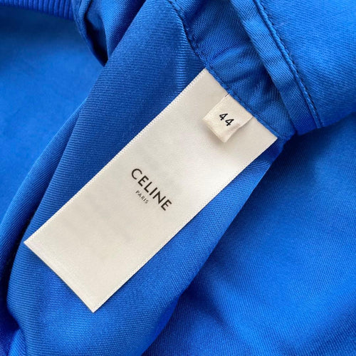 Celine Varsity Jackets Elecric Blue