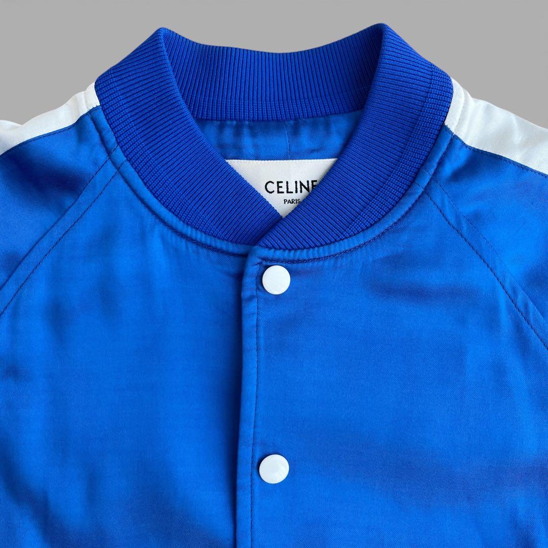 Celine Varsity Jackets Elecric Blue
