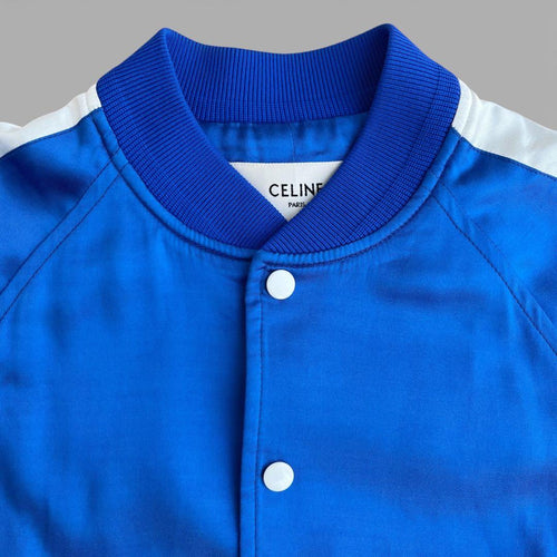 Celine Varsity Jackets Elecric Blue
