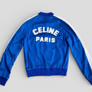 Celine Varsity Jackets Elecric Blue