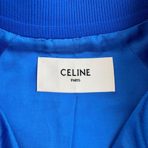 Celine Varsity Jackets Elecric Blue