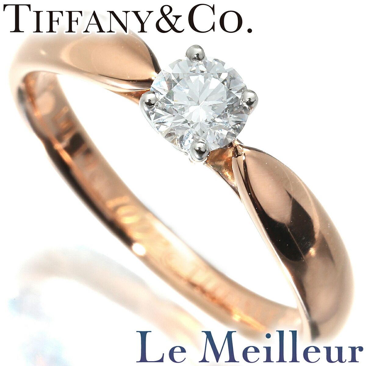 Tiffany Ring Tiffany&Co. K18Pg 3 Ok