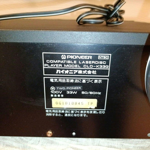 Pioneer Other Cld-K33G /Cd