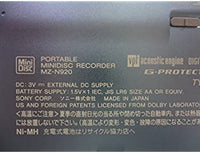 Portable Md Player Net Mz-N920 S