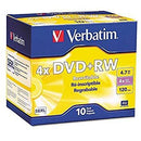 Md Verbatim 94839?Dvd Rw 4.7?Gb 4?X W/ Cases 10?/ P1M72Rm
