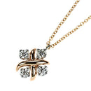 Tiffany Necklace K18Pg/ Pt950