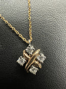 Tiffany Necklace K18Pg/ Pt950