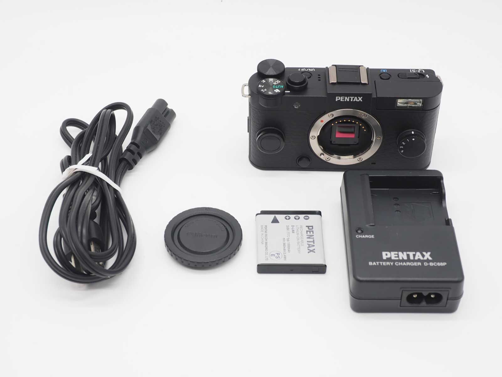 Pentax Mirrorless Interchangeable Lips Q-S1 Digital Camera Black Body 2187