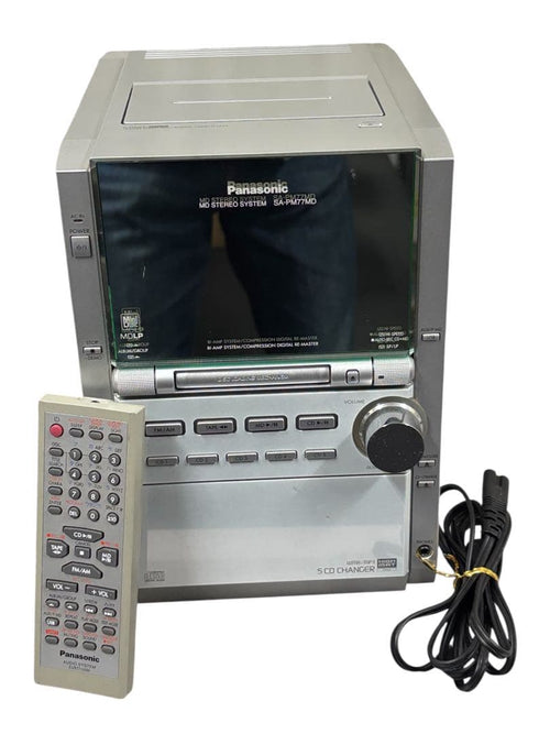 Panasonic Mini -Component Sa-Pm77Md Md/Tape Cd Ok