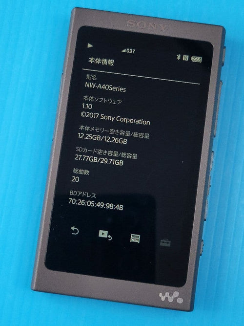Sony Digital Audio Players Walkman Nw-A45 B