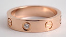 Cartier Ring 1P #48(8 K18Pg 4.2G