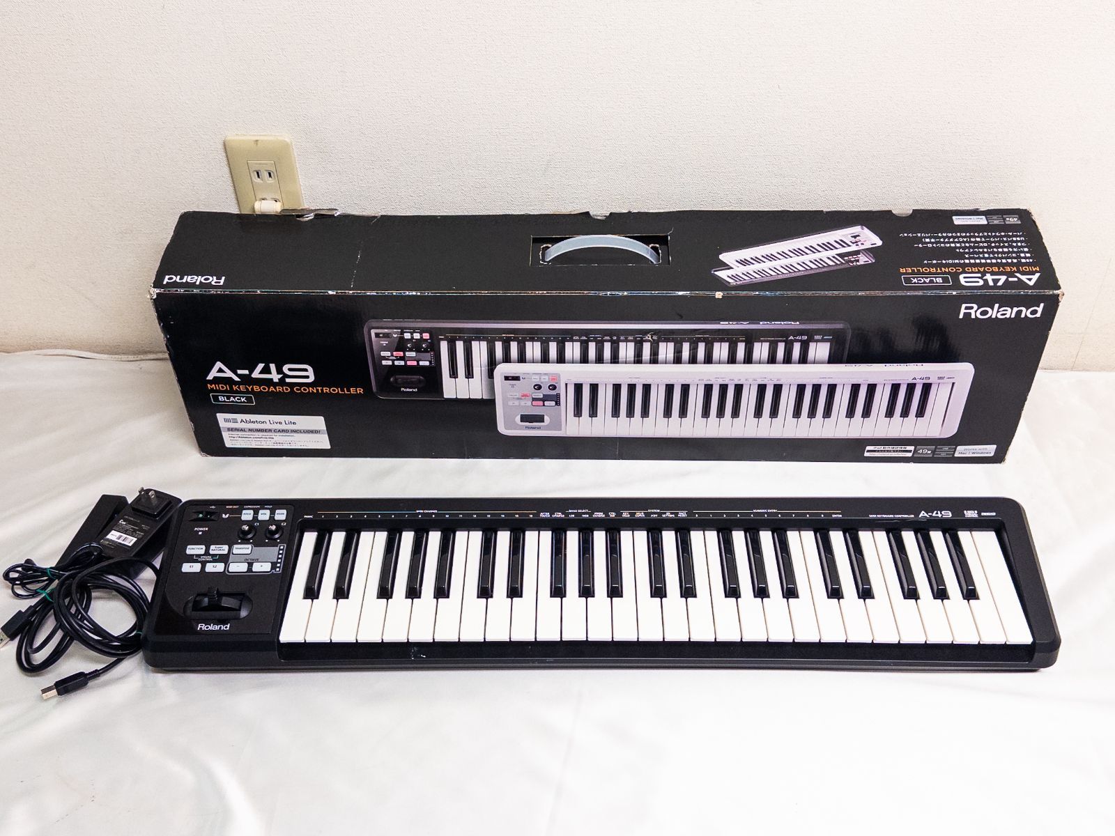 Roland Midi Keyboard Pad A-49-Bk 49 Usb Dtm