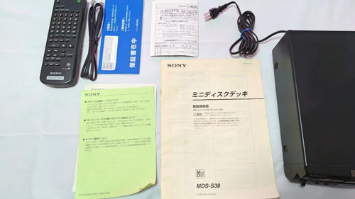 Sony Cd, Md Cassette Decks Mds-S38