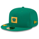 Others Mens New Era Green Athletics 2026 Clubhouse Alternate 59Fifty Fitted Hat