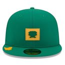 Others Mens New Era Green Athletics 2026 Clubhouse Alternate 59Fifty Fitted Hat