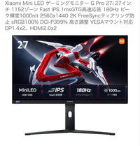 Xiaomi Displays Monitors Mini Led G Pro 27I