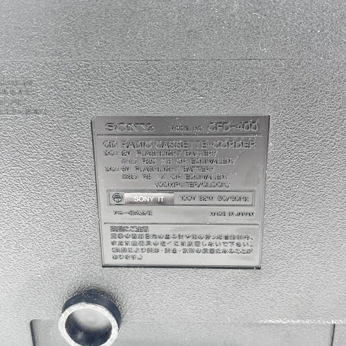 Sony Cd Md Cassette Deck Cfd-400