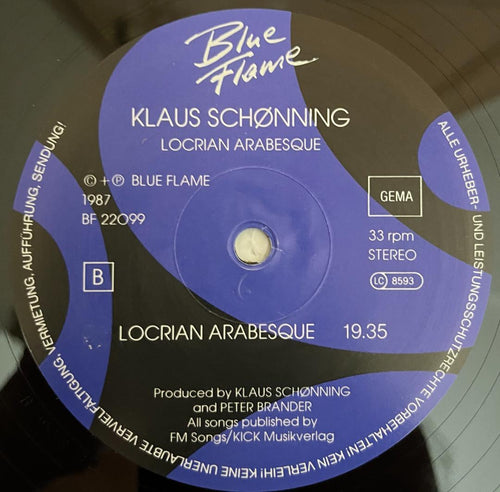 Overseas Music Klaus Sch Nning Locrian Arabesque Lp