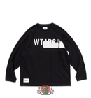 7 Minutes, Long -Sleeved Cut -And -Sew Wtaps Lim Ls Cotton Tee Black M