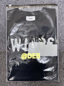 7 Minutes, Long -Sleeved Cut -And -Sew Wtaps Lim Ls Cotton Tee Black M