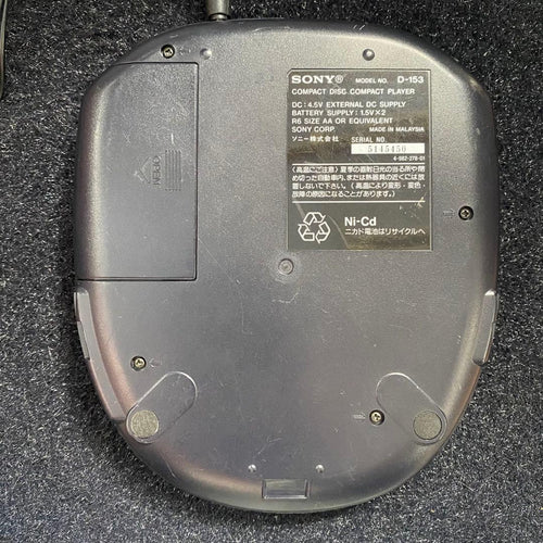 Sony Portable Cd Players Discman D-153