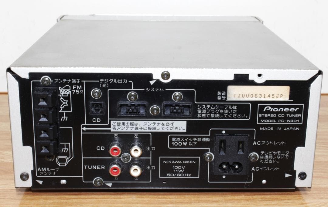Pioneer Cd, Md Cassette Decks Stereo Tuner Pd-N901