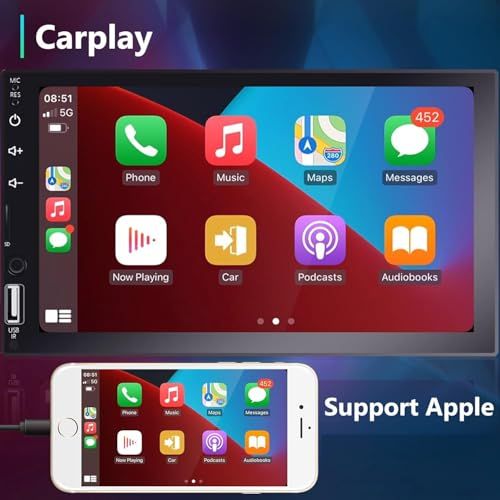 Others 2 Din Carplay Android Auto Hodozzy Bluetooth 7 Hd 220Ee9F5