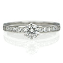 Tiffany Ring Pt950 0.34Ct 10 I/Clarity:Vvs1/Cut:Excellent