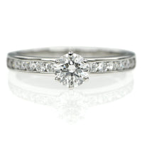 Tiffany Ring Pt950 0.34Ct 10 I/Clarity:Vvs1/Cut:Excellent