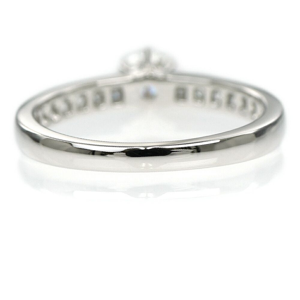 Tiffany Ring Pt950 0.34Ct 10 I/Clarity:Vvs1/Cut:Excellent
