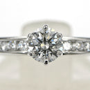 Tiffany Ring Pt950 0.34Ct 10 I/Clarity:Vvs1/Cut:Excellent