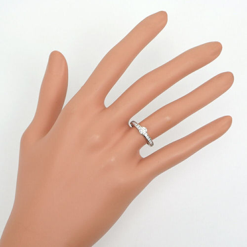 Tiffany Ring Pt950 0.34Ct 10 I/Clarity:Vvs1/Cut:Excellent