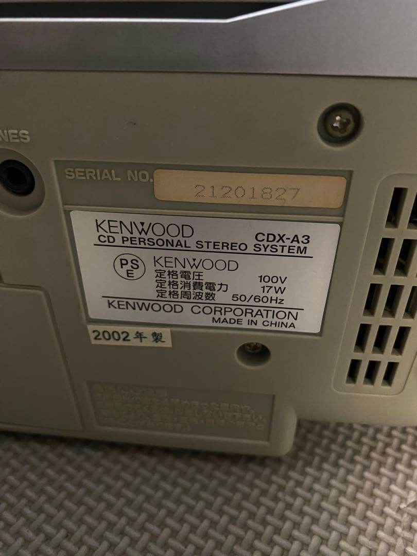 Cd Md Cassette Deck Kenwood Cdx-A3