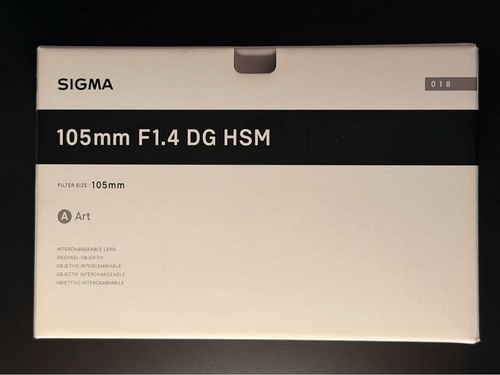 Sigma Lens (Single Focus) F1.4 Dg Hsm Art E