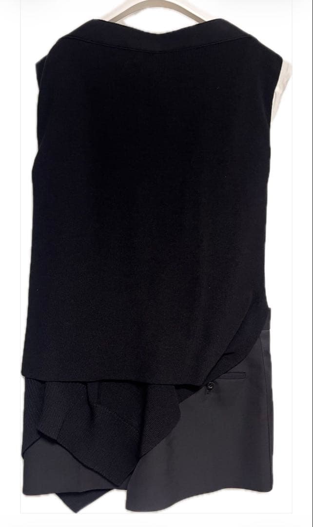 Sacai Sleeveless 26Ss Suiting X Knit Dress