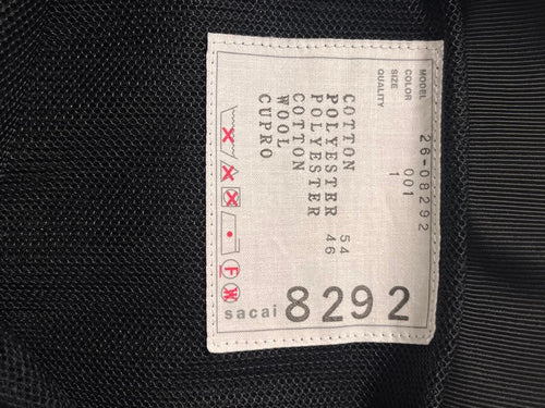 Sacai Sleeveless 26Ss Suiting X Knit Dress