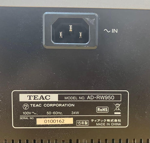 Teac Cd, Md Cassette Decks Ad-Rw950